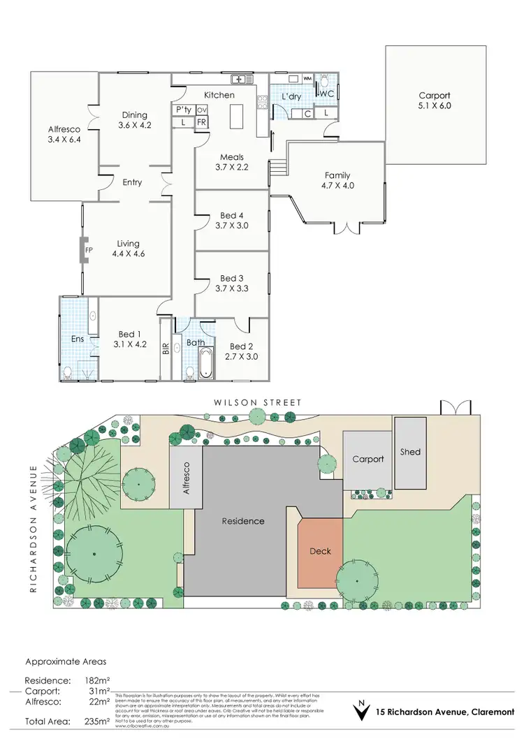 Floorplan of Homely house listing, 15 Richardson Avenue, Claremont WA 6010
