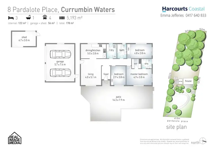 Floorplan of Homely house listing, 8 Pardalote Place, Currumbin Waters QLD 4223