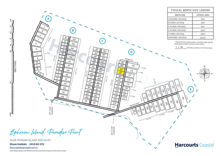 Floorplan of Homely land listing, Marina Berth BX & BY Ephraim Island, Paradise Point QLD 4216