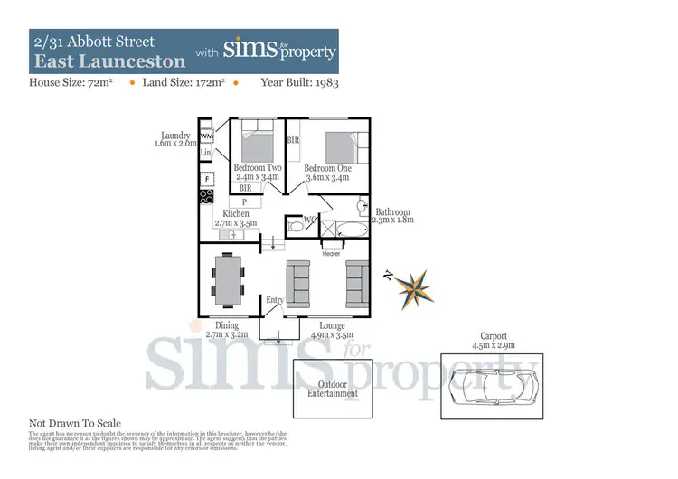 Floorplan of Homely house listing, 2/31 Abbott Street, East Launceston TAS 7250