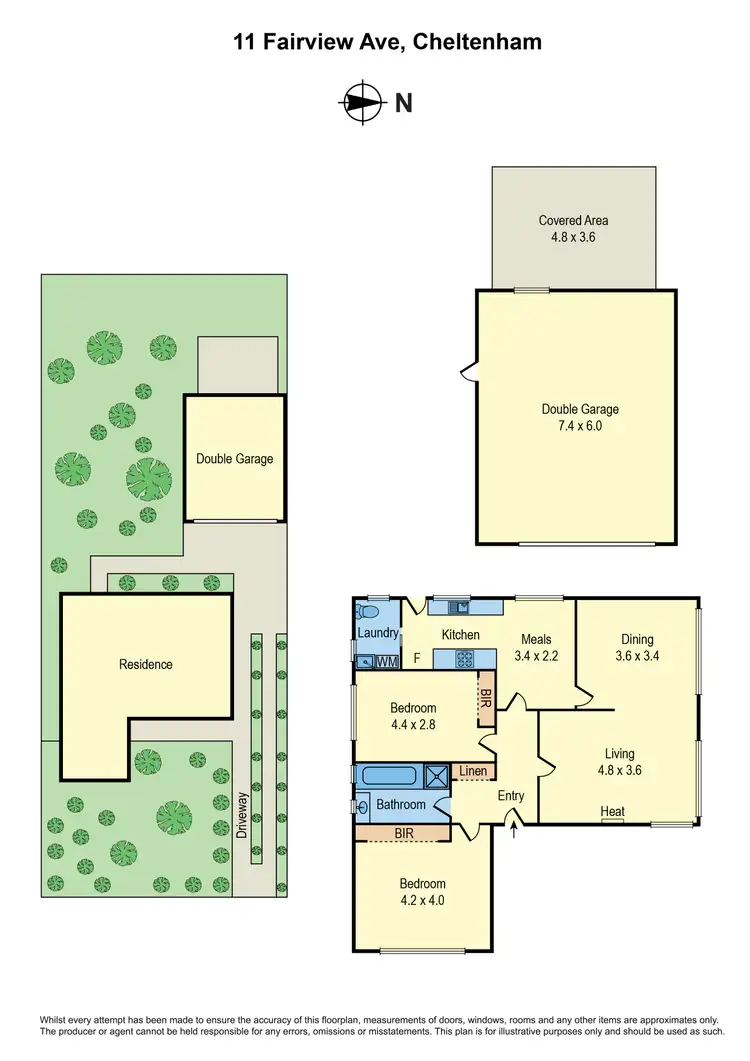 Floorplan of Homely house listing, 11 Fairview Avenue, Cheltenham VIC 3192