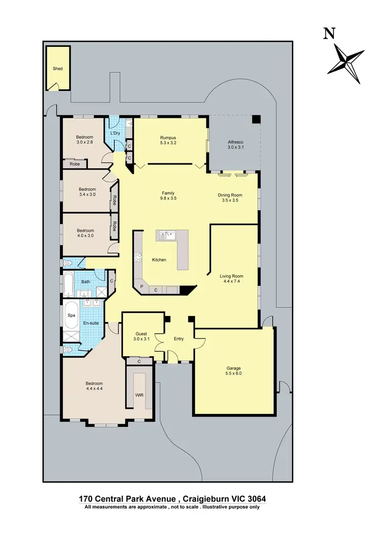 Floorplan of Homely house listing, 170 Central Park Avenue, Craigieburn VIC 3064