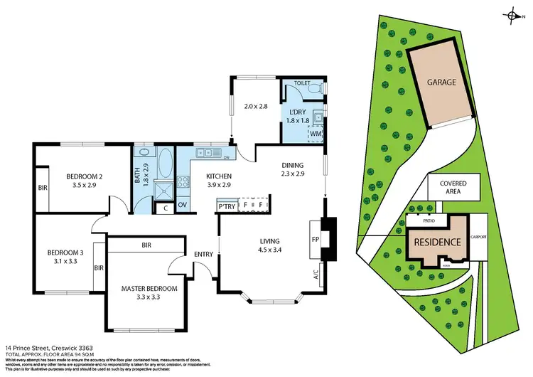 Floorplan of Homely house listing, 14 Prince Street, Creswick VIC 3363
