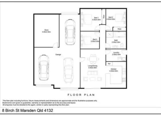 Floorplan of Homely house listing, 8 Birch St, Marsden QLD 4132