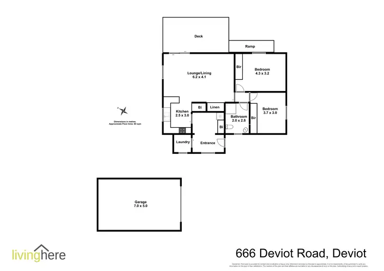 Floorplan of Homely house listing, 666 Deviot Road, Deviot TAS 7275