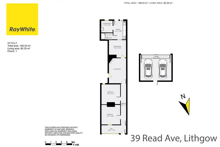 Floorplan of Homely house listing, 39 Read Ave, Lithgow NSW 2790