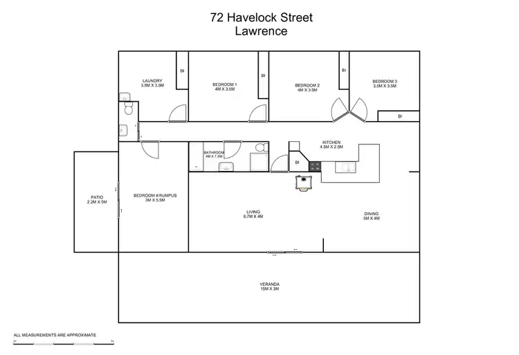 Floorplan of Homely house listing, 72 Havelock Street, Lawrence NSW 2460
