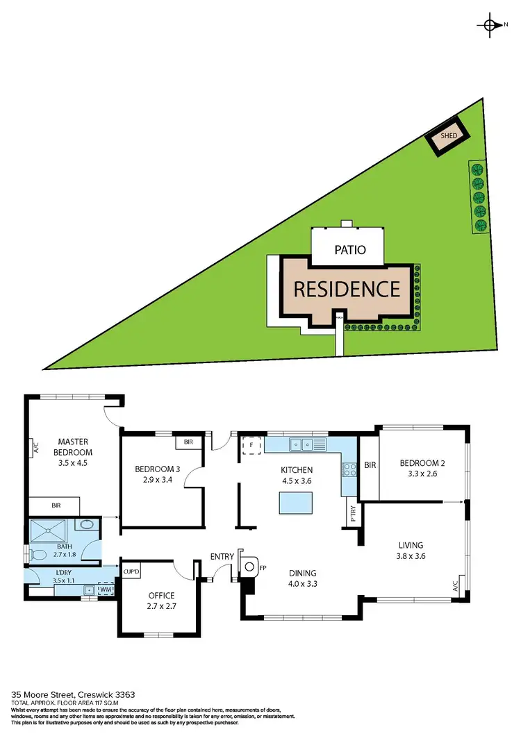 Floorplan of Homely house listing, 35 Moore Street, Creswick VIC 3363
