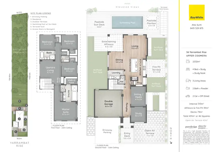 Floorplan of Homely house listing, 56 Yarrambat Rise, Upper Coomera QLD 4209