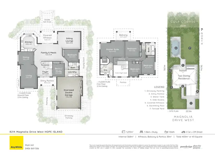Floorplan of Homely house listing, 8214 Magnolia Drive West, Hope Island QLD 4212