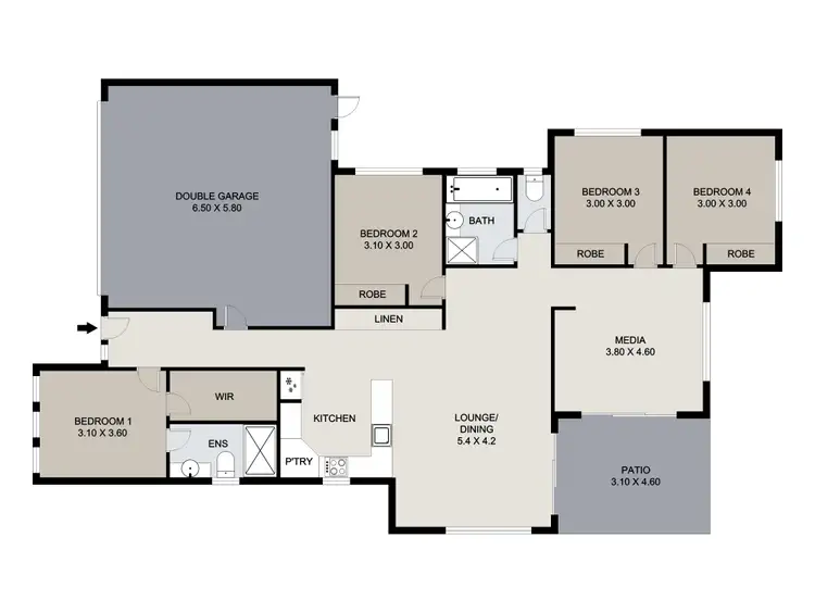 Floorplan of Homely house listing, 32 Quinn Close, Augustine Heights QLD 4300