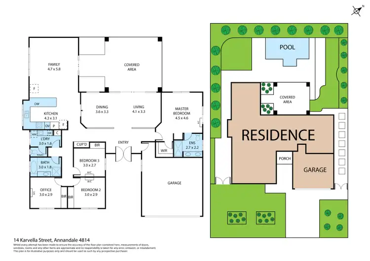 Floorplan of Homely house listing, 14 Karvella Street, Annandale QLD 4814
