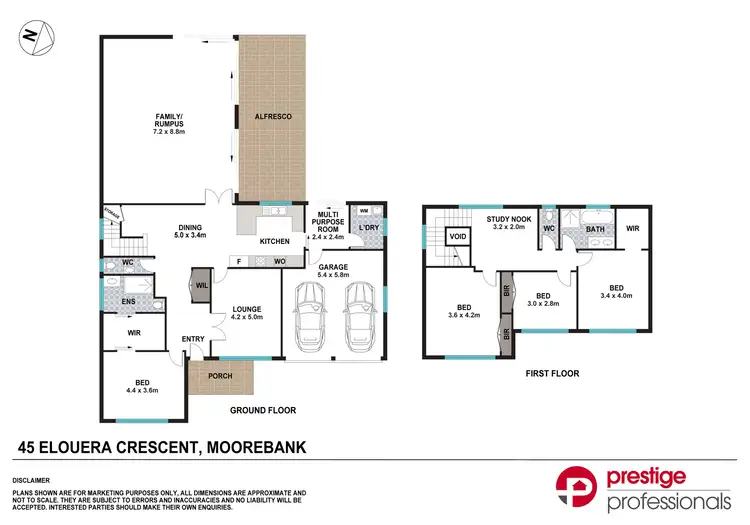 Floorplan of Homely house listing, 45 Elouera Crescent, Moorebank NSW 2170