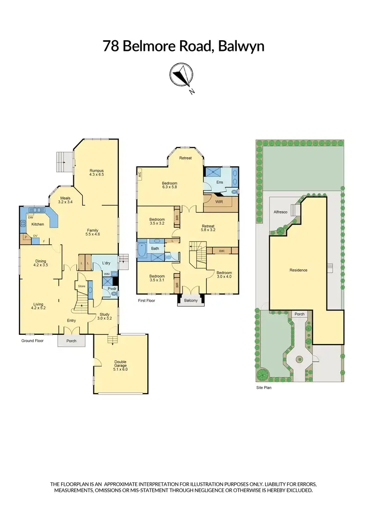 Floorplan of Homely house listing, 78 Belmore Road, Balwyn VIC 3103