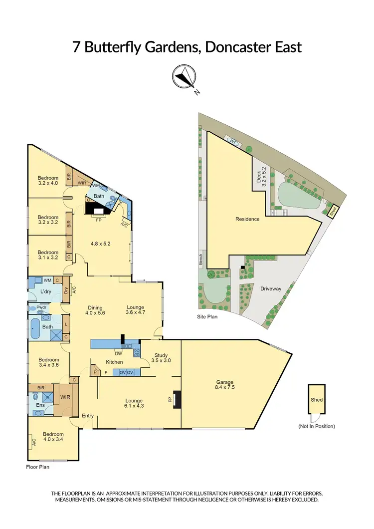 Floorplan of Homely house listing, 7 Butterfly Gardens, Doncaster East VIC 3109