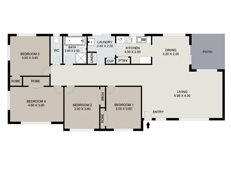 Floorplan of Homely house listing, 3 Apollo Drive, Clinton QLD 4680
