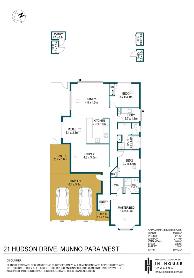 Floorplan of Homely house listing, 21 Hudson Drive, Munno Para West SA 5115