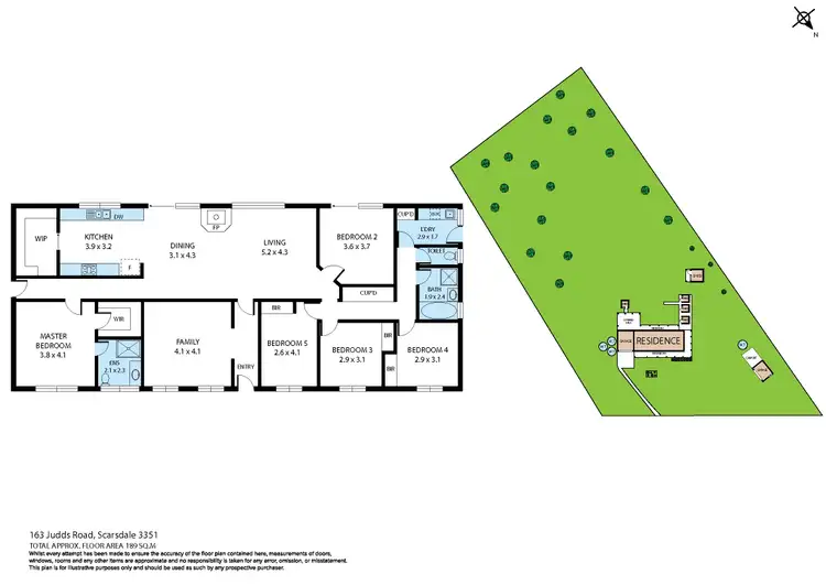 Floorplan of Homely house listing, 163 Judds Road, Scarsdale VIC 3351