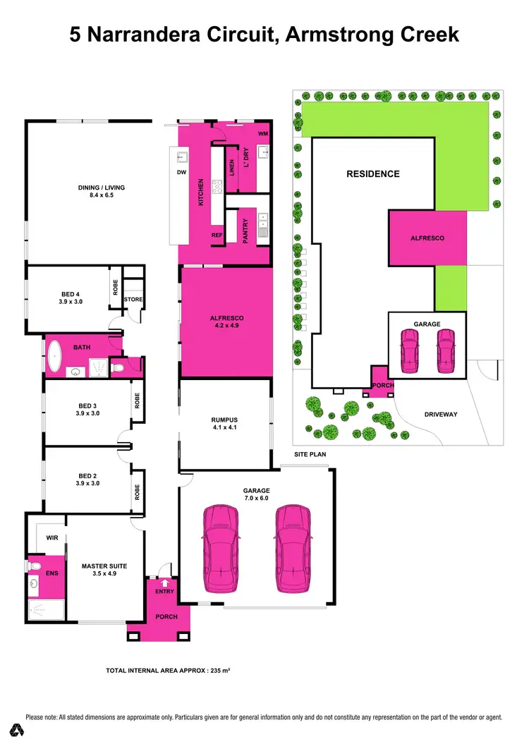 Floorplan of Homely house listing, 5 Narrandera Circuit, Armstrong Creek VIC 3217