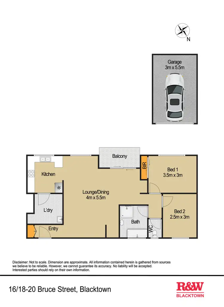 Floorplan of Homely unit listing, 16/18-20 Bruce Street, Blacktown NSW 2148