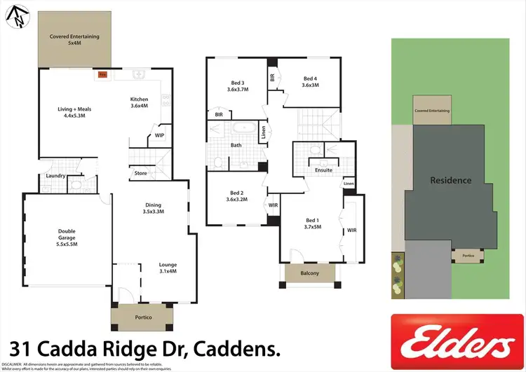 Floorplan of Homely house listing, 31 Cadda Ridge Drive, Caddens NSW 2747