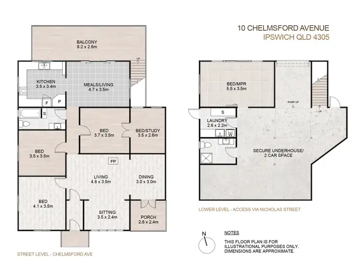 Floorplan of Homely house listing, 10 Chelmsford Avenue, Ipswich QLD 4305