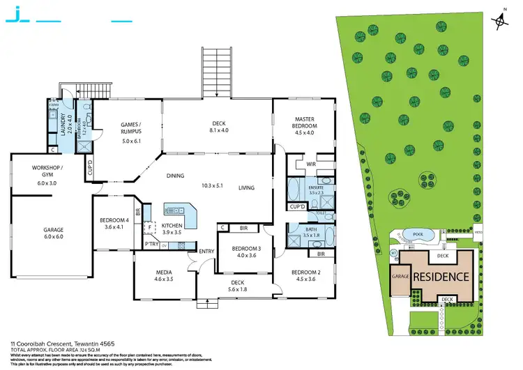 Floorplan of Homely house listing, 11 Cooroibah Crescent, Tewantin QLD 4565