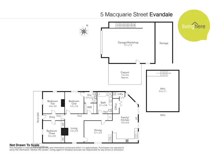 Floorplan of Homely house listing, 5 Macquarie Street, Evandale TAS 7212
