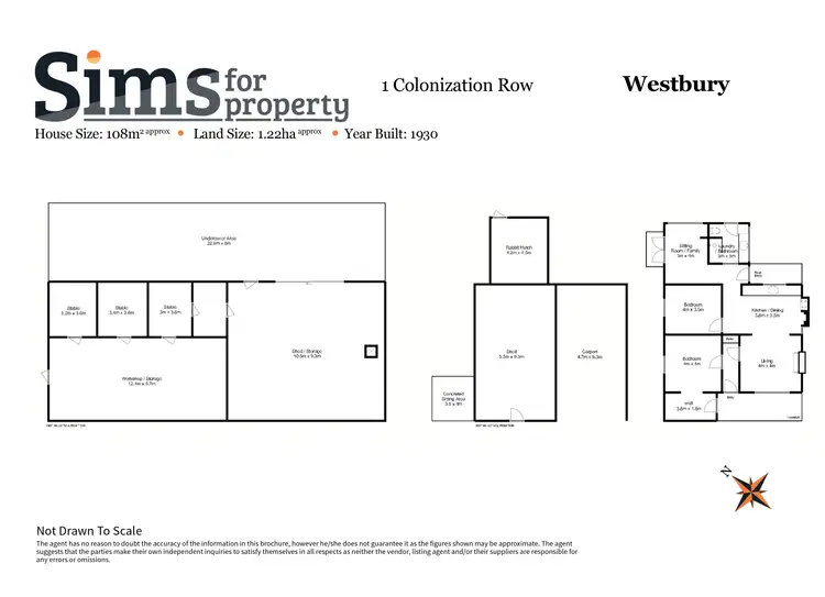 Floorplan of Homely house listing, 1 Colonization Row, Westbury TAS 7303