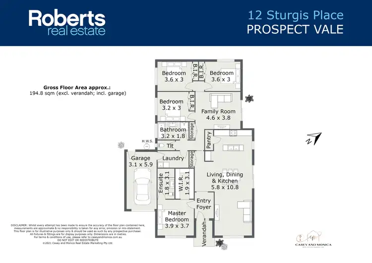 Floorplan of Homely house listing, 12 Sturgis Place, Prospect Vale TAS 7250