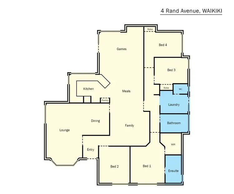 Floorplan of Homely house listing, 4 Rand Avenue, Waikiki WA 6169