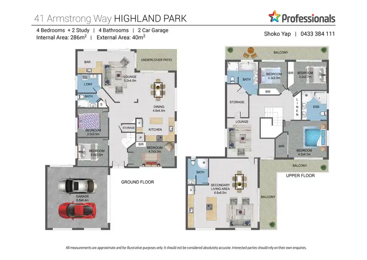 Floorplan of Homely house listing, 41 Armstrong Way, Highland Park QLD 4211