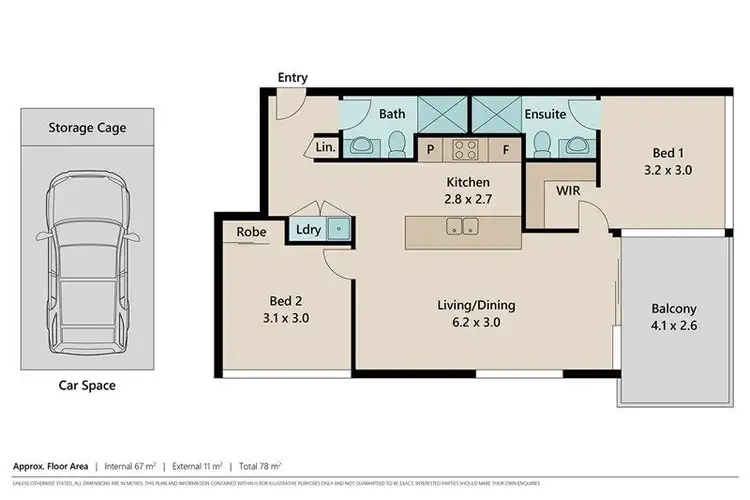 Floorplan of Homely unit listing, 1104/31 Musk Avenue, Kelvin Grove QLD 4059
