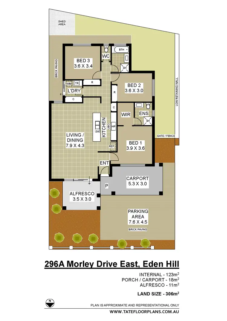 Floorplan of Homely house listing, 296A Morley Drive East, Eden Hill WA 6054
