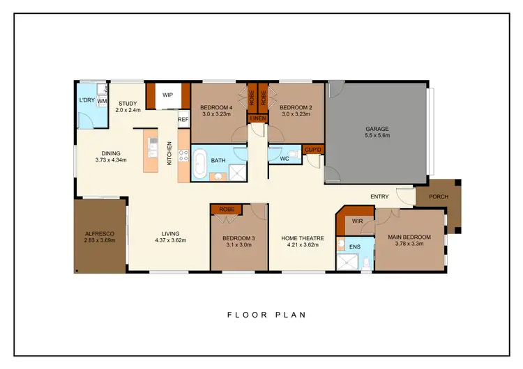 Floorplan of Homely house listing, Lot 125 Sixth Avenue, Austral NSW 2179