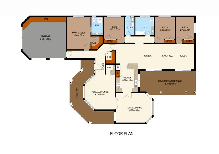 Floorplan of Homely house listing, 56 Edinburgh Circuit, Cecil Hills NSW 2171