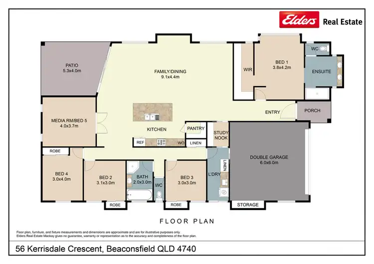 Floorplan of Homely house listing, 56 Kerrisdale Crescent, Beaconsfield QLD 4740