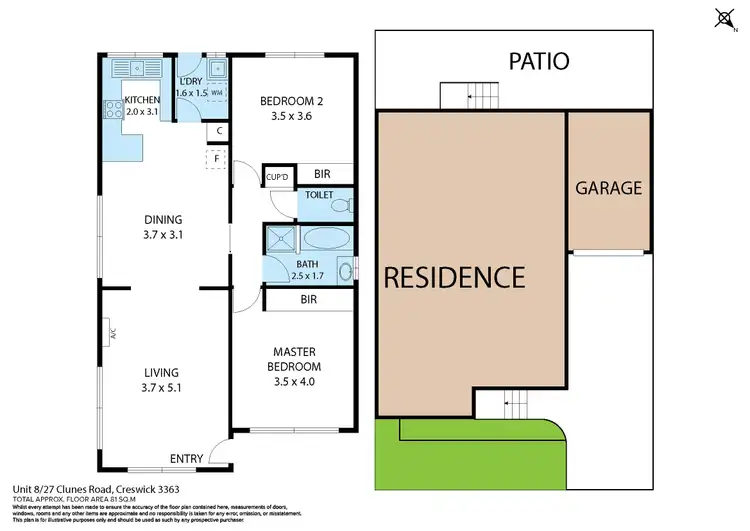 Floorplan of Homely house listing, 8/27 Clunes Road, Creswick VIC 3363