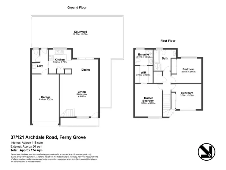 Floorplan of Homely townhouse listing, 37/121 Archdale Road, Ferny Grove QLD 4055