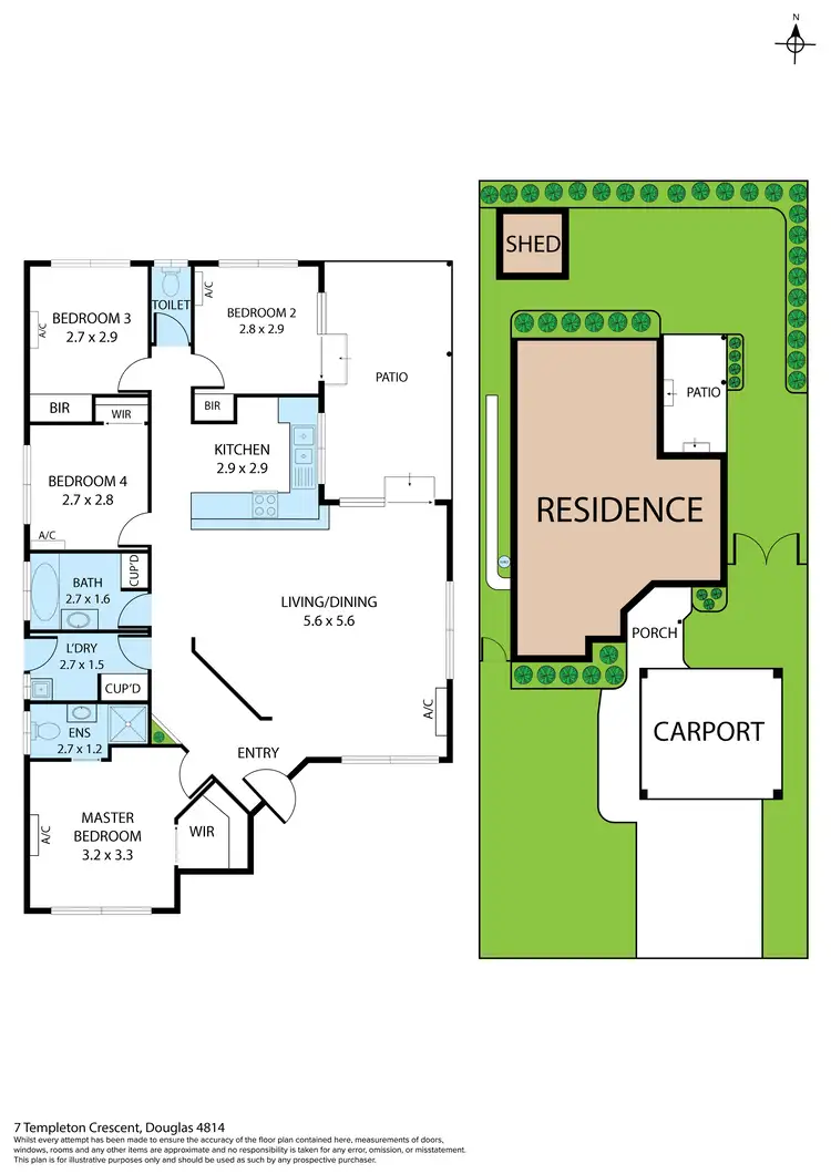 Floorplan of Homely house listing, 7 Templeton Crescent, Douglas QLD 4814