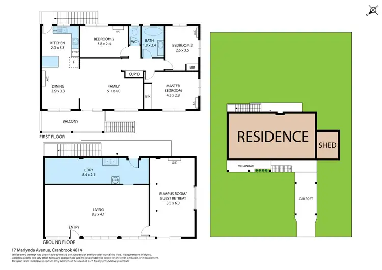 Floorplan of Homely house listing, 17 Marlynda Avenue, Cranbrook QLD 4814