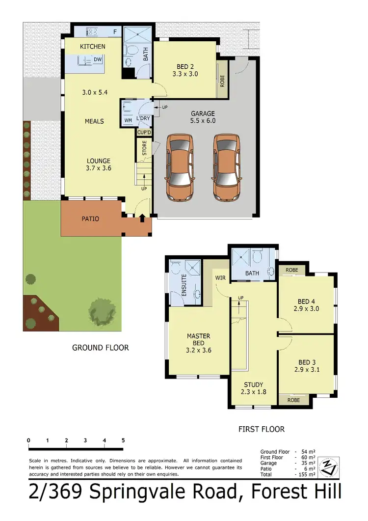 Floorplan of Homely townhouse listing, 2/369 Springvale Road, Forest Hill VIC 3131