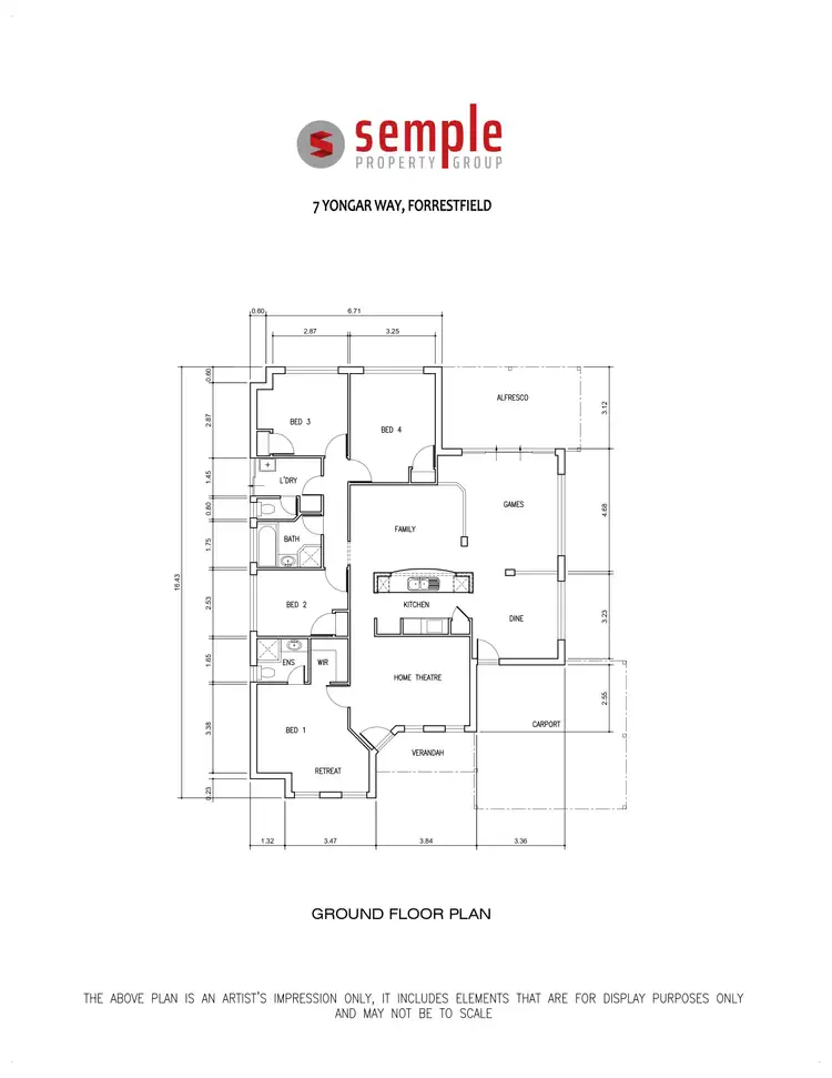 Floorplan of Homely house listing, 7 Yongar Way, Forrestfield WA 6058