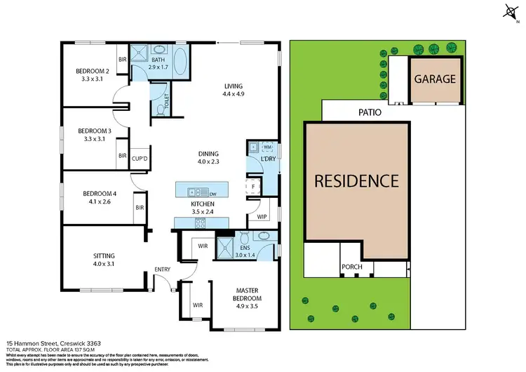 Floorplan of Homely house listing, 15 Hammon street, Creswick VIC 3363