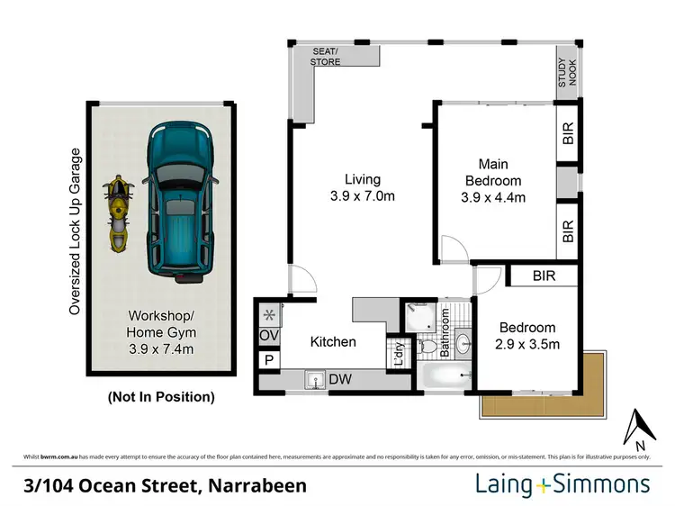 Floorplan of Homely apartment listing, 3/104 Ocean Street, Narrabeen NSW 2101