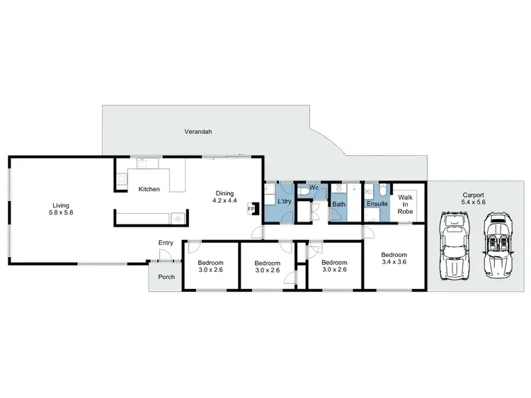 Floorplan of Homely house listing, 40 Palmerston Street, Baddaginnie VIC 3670