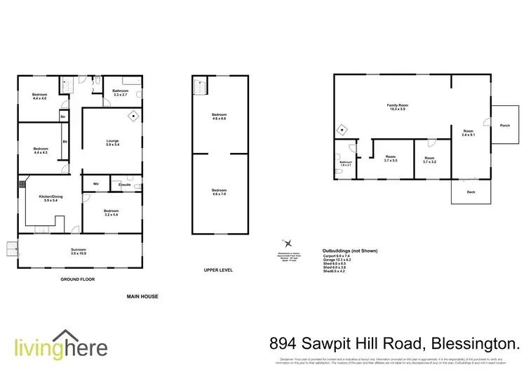 Floorplan of Homely house listing, 894 Sawpit Hill Road, Blessington TAS 7212