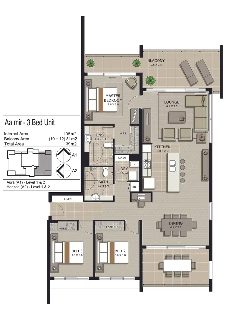 Floorplan of Homely apartment listing, 9/154 Musgrave Avenue, Southport QLD 4215