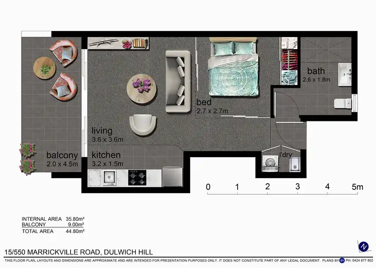 Floorplan of Homely apartment listing, 15/550 Marrickville Road, Dulwich Hill NSW 2203