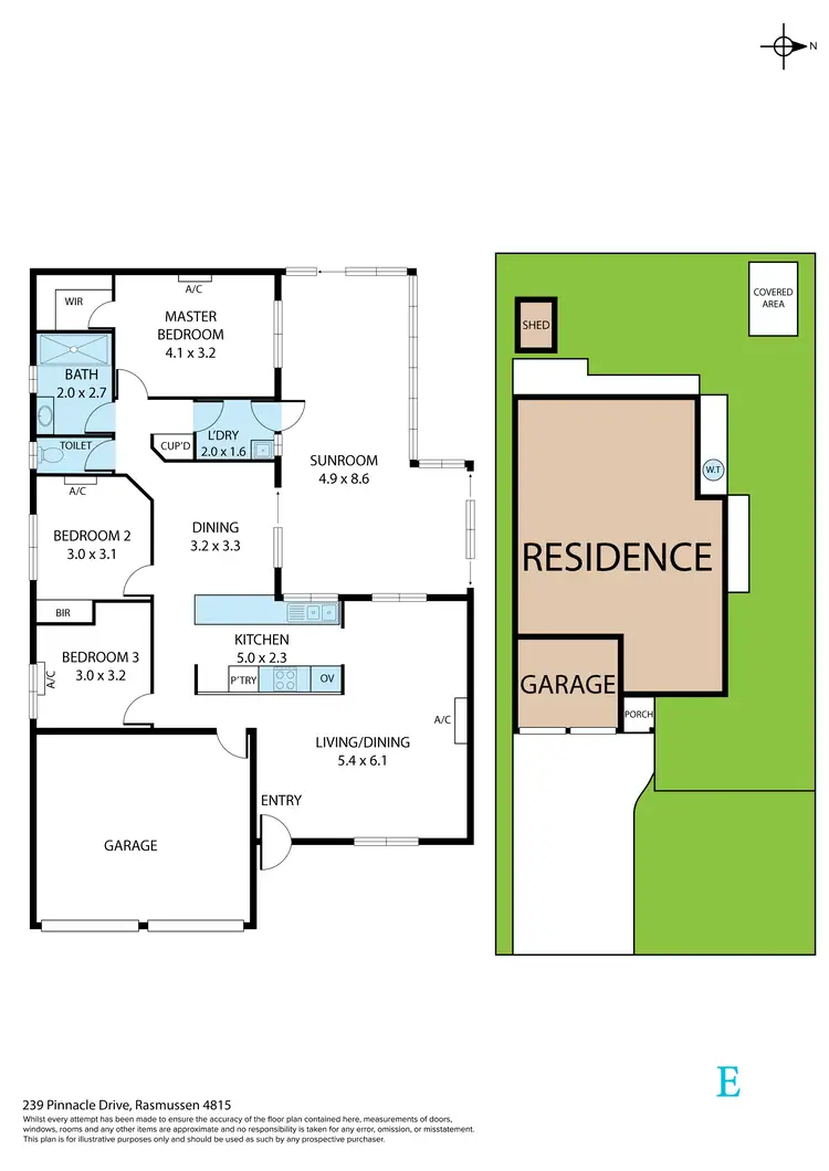 Floorplan of Homely house listing, 239 Pinnacle Drive, Rasmussen QLD 4815